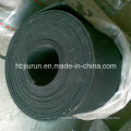 Feuille de plancher en caoutchouc noire de SBR de vente chaude avec l&#39;insertion de tissu